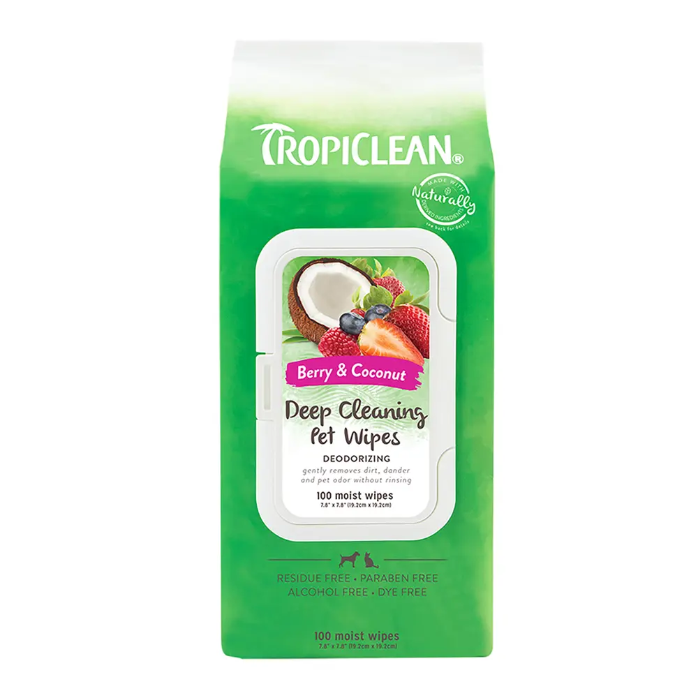 Tropiclean Deep Cleaning Pet Wipes