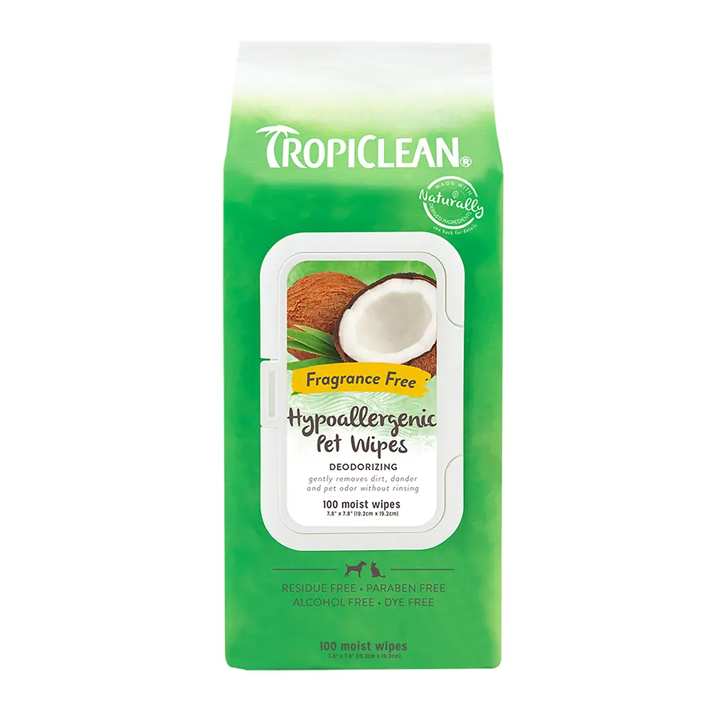 Tropiclean Hypoallergenic Pet Wipes