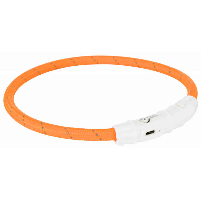 Colar Luminoso Flash Light USB para Cães - Trixie