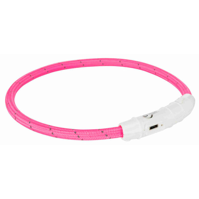 Colar Luminoso Flash Light USB para Cães - Trixie