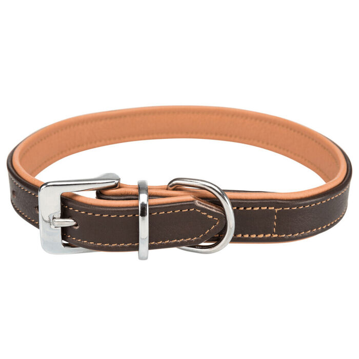 Coleira Active Comfort em Pele - Trixie