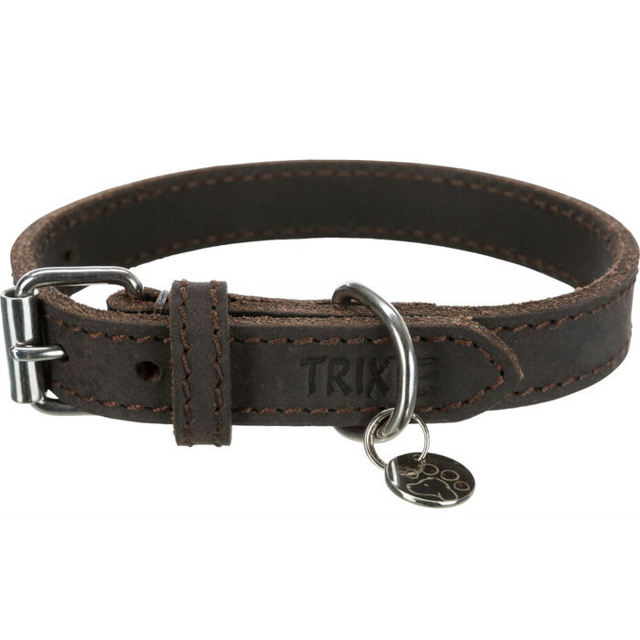 Coleira Rustic em Couro - Trixie