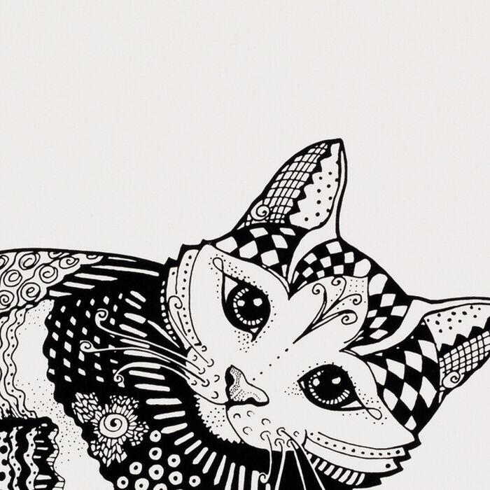 Napron Zentangle para Gamelas - Trixie