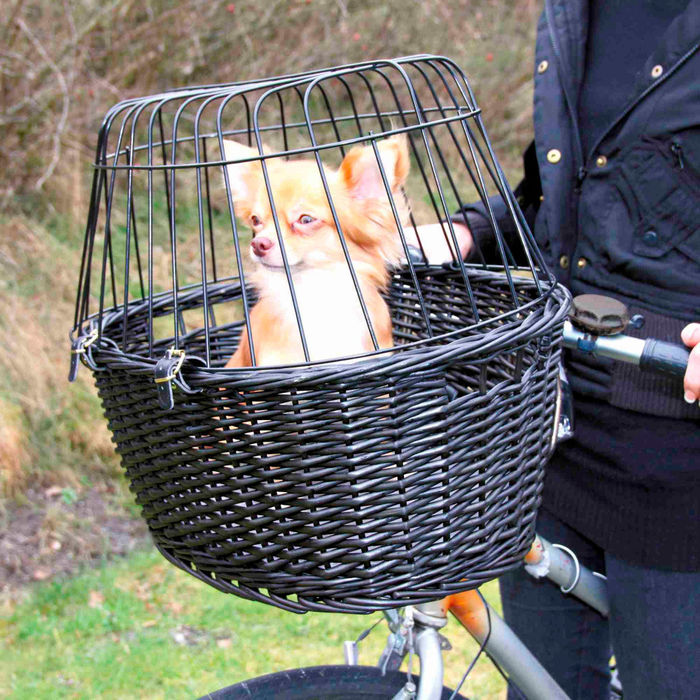Cesto com Colchão e Tampa em Arame para Bicicleta - Trixie