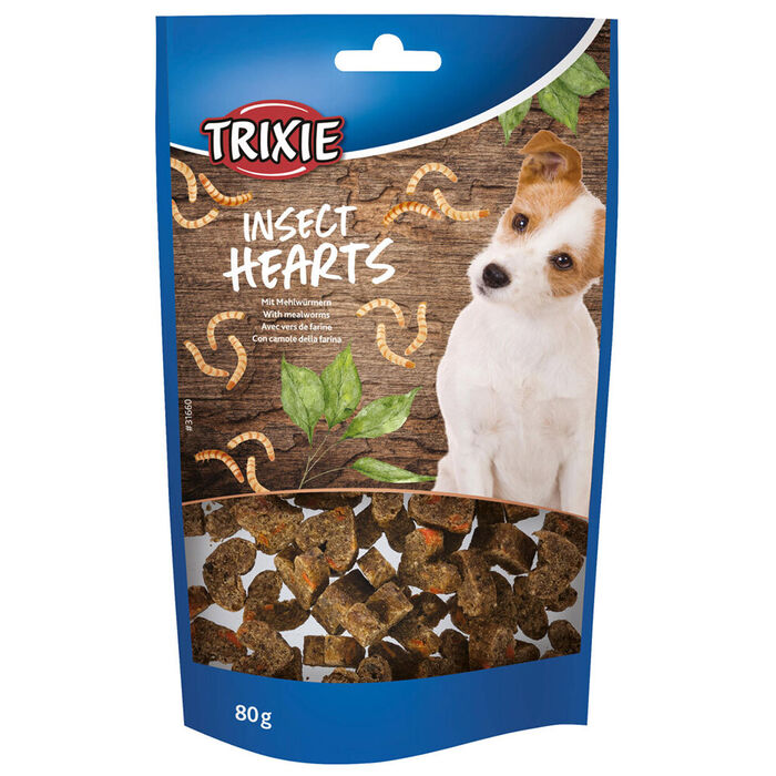 Inset Hearts com Tenébrio para Cães - Trixie