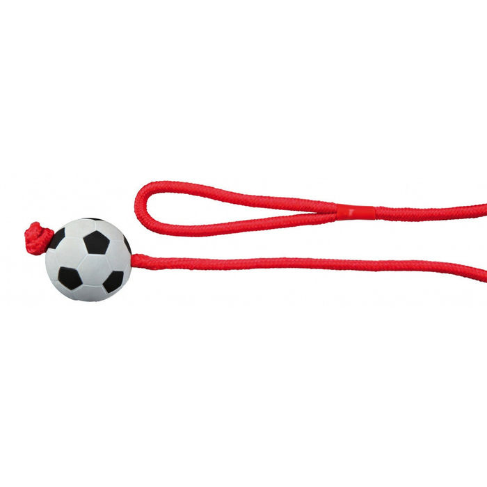 Bola de Futebol em Borracha com Corda - Trixie