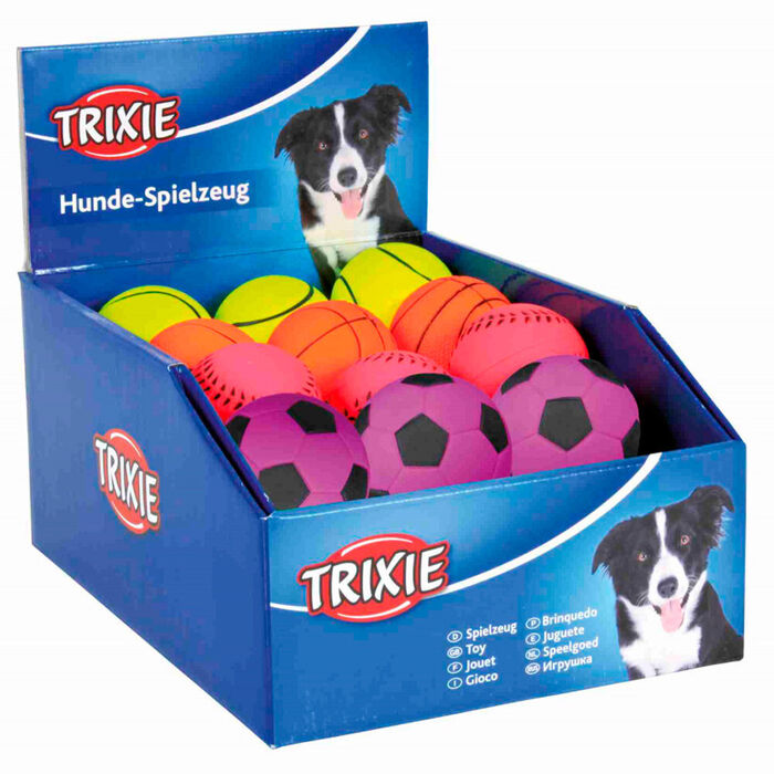 24 Bolas em Borracha Macia - Trixie