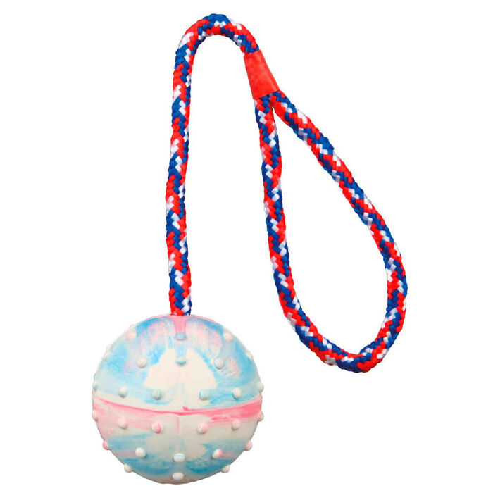 24 Bolas em Borracha Natural com Corda - Trixie