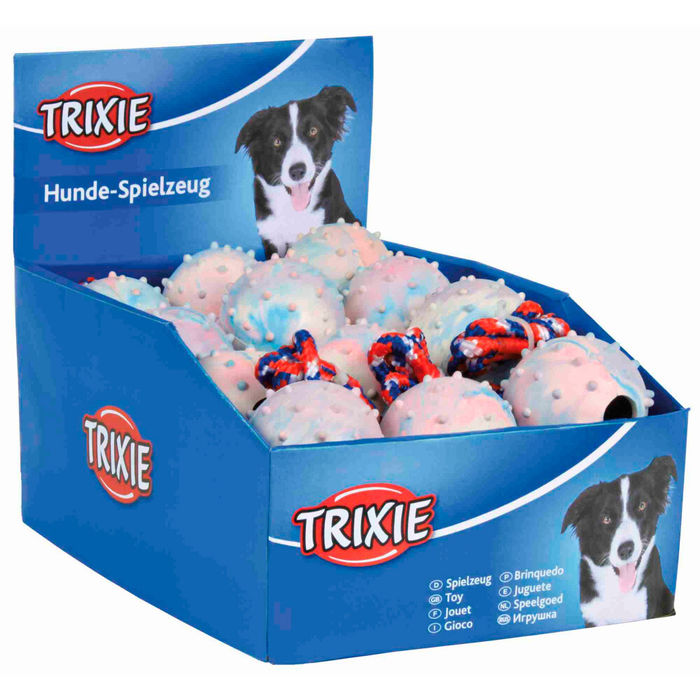 24 Bolas em Borracha Natural com Corda - Trixie