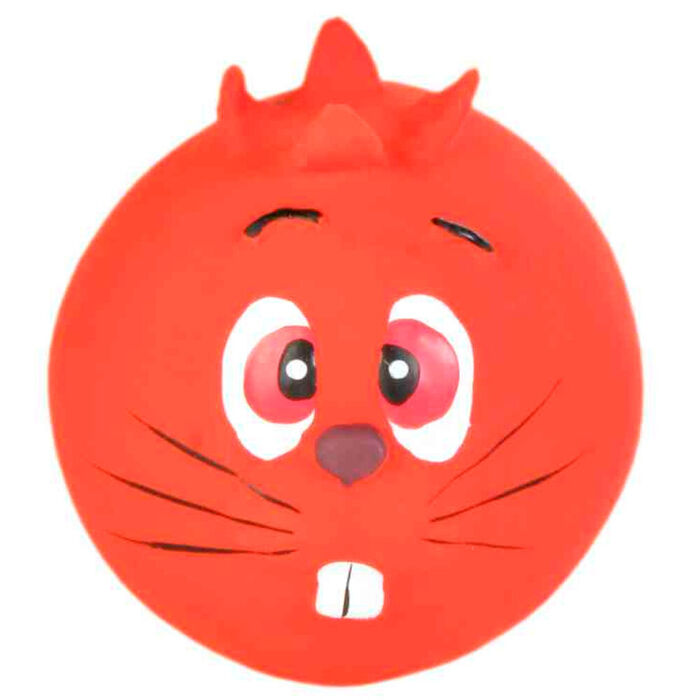 Bola Face com Som em Látex - Trixie