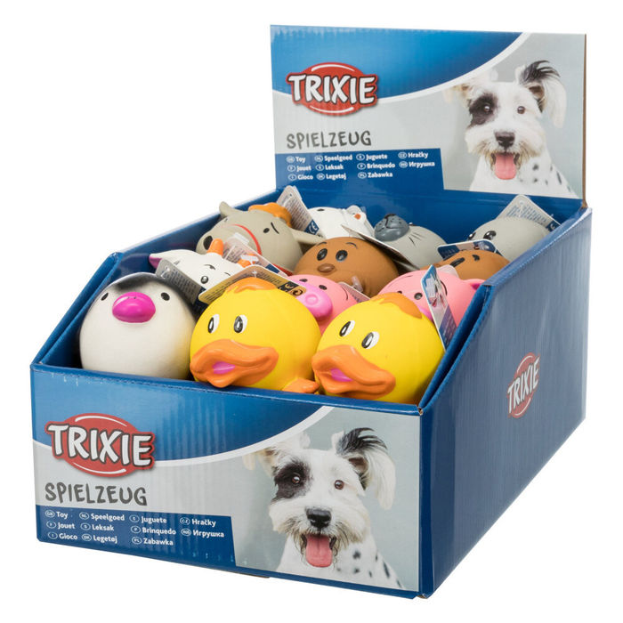 24 Bolas Animais em Látex com Som - Trixie