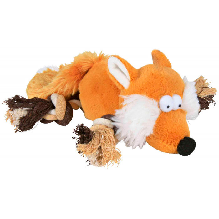 Raposa em Peluche com Corda e Som - Trixie