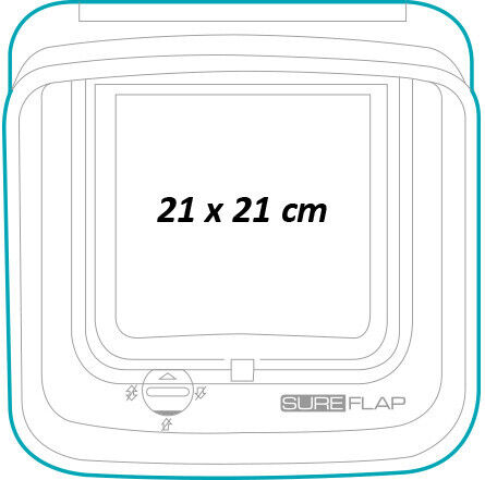 Porta Sureflap com Identificador por Microchip - Trixie
