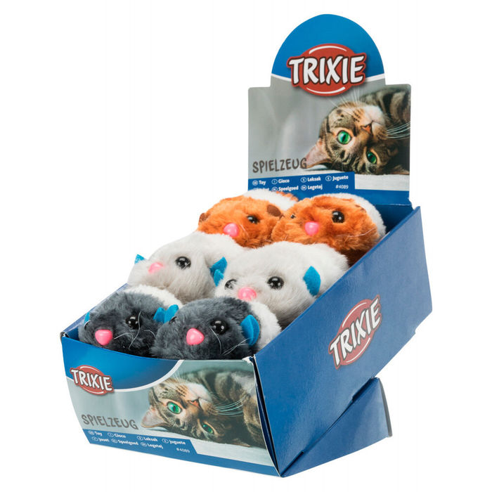 Caixa com 12 Ratos de Tremer com Corda - Trixie