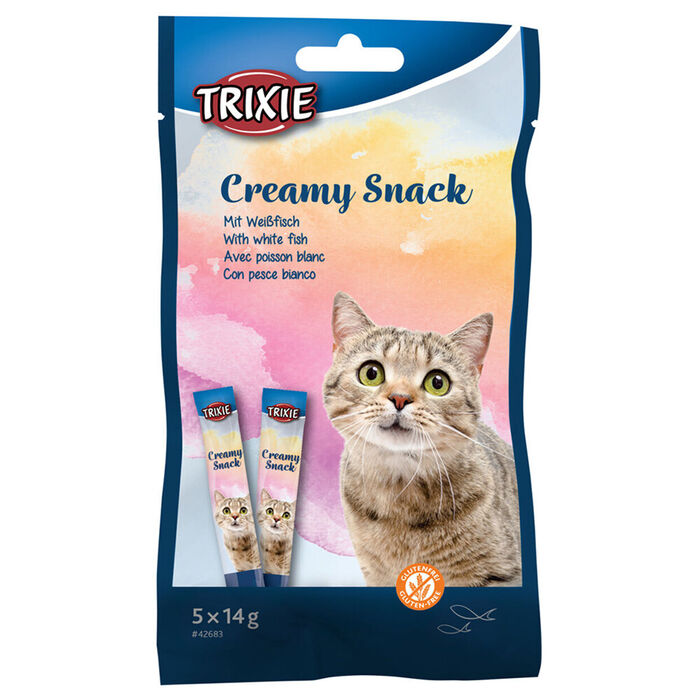 Creamy Snacks de Peixe Branco - Snacks Líquidos para Gatos - Trixie