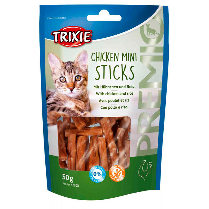 Premio - Mini Sticks Com Frango e Arroz para Gatos - Trixie