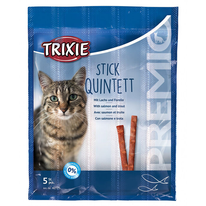 Premio - Stick Quintett com Salmão e Truta para Gatos - Trixie