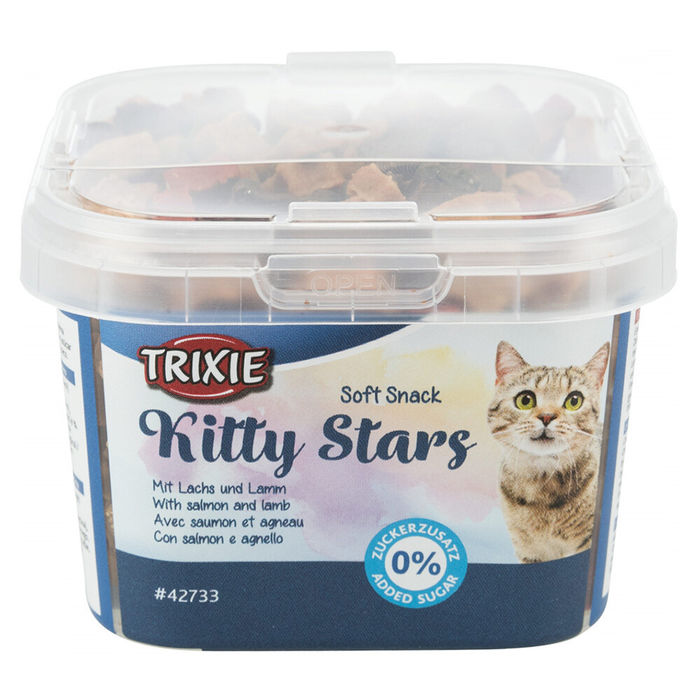 Soft Snacks Kitty Stars com Salmão e Cordeiro - Trixie