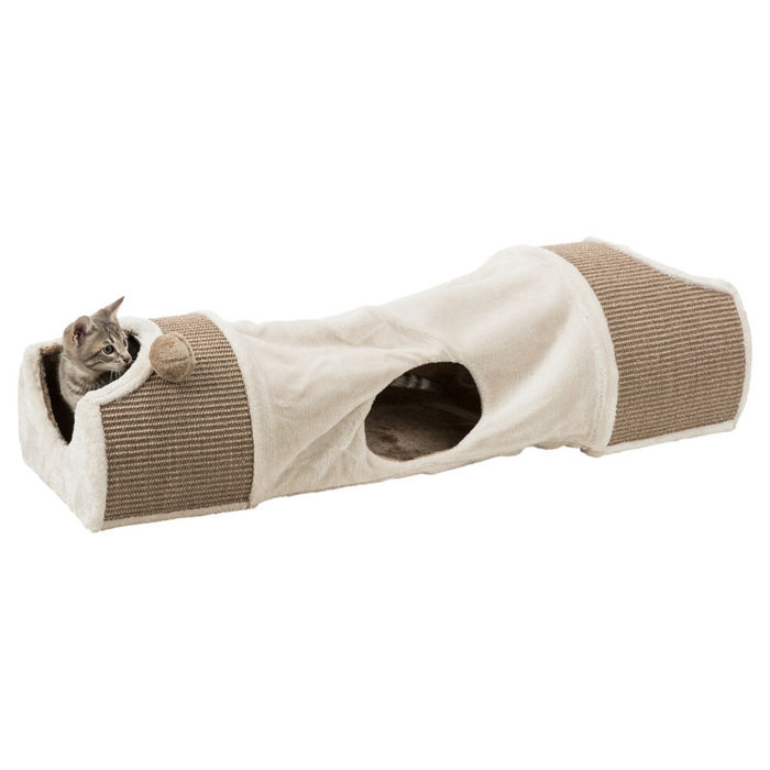 Túnel para Arranhar com Cobertura em Peluche - Trixie