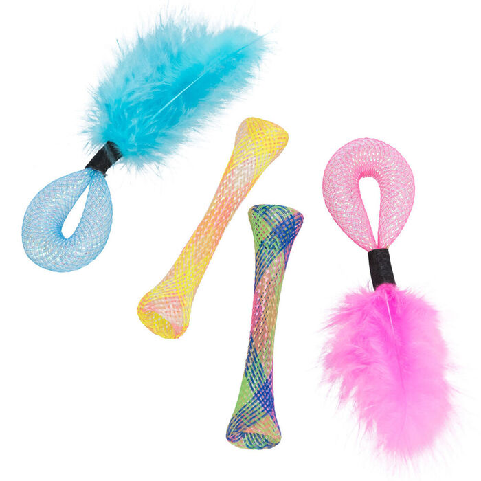 Conjunto de Brinquedos em Plástico com Chocalho para Gatos - Trixie