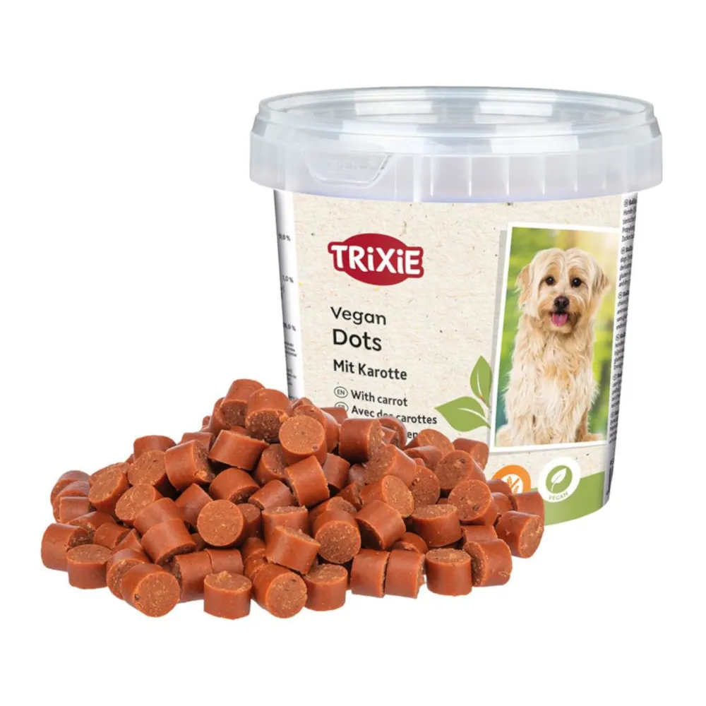 Vegan Soft Snack Dots com Cenoura para Cães - Trixie
