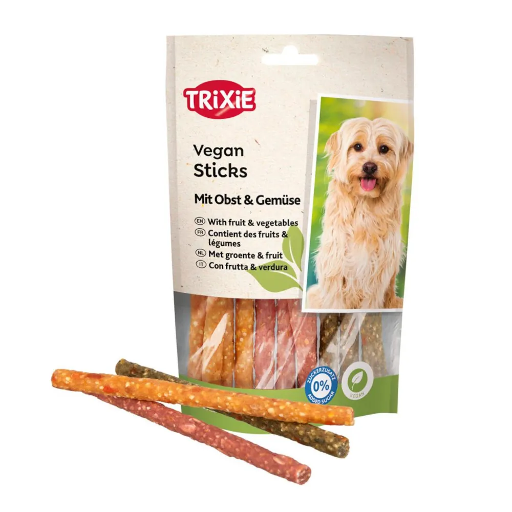 Vegan Sticks com Batata Doce, Vegetais e Fruta para Cães - Trixie