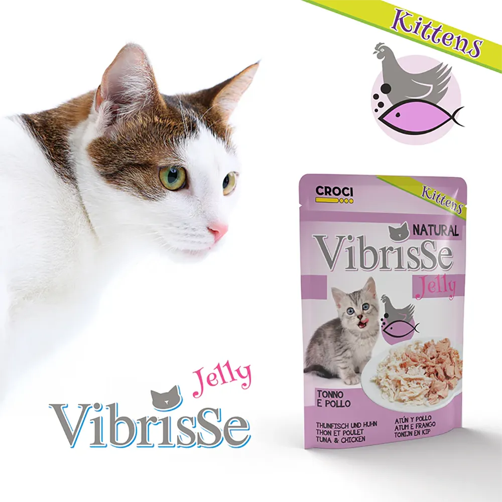 Vibrisse Jelly - Atum e Frango para Gatinhos