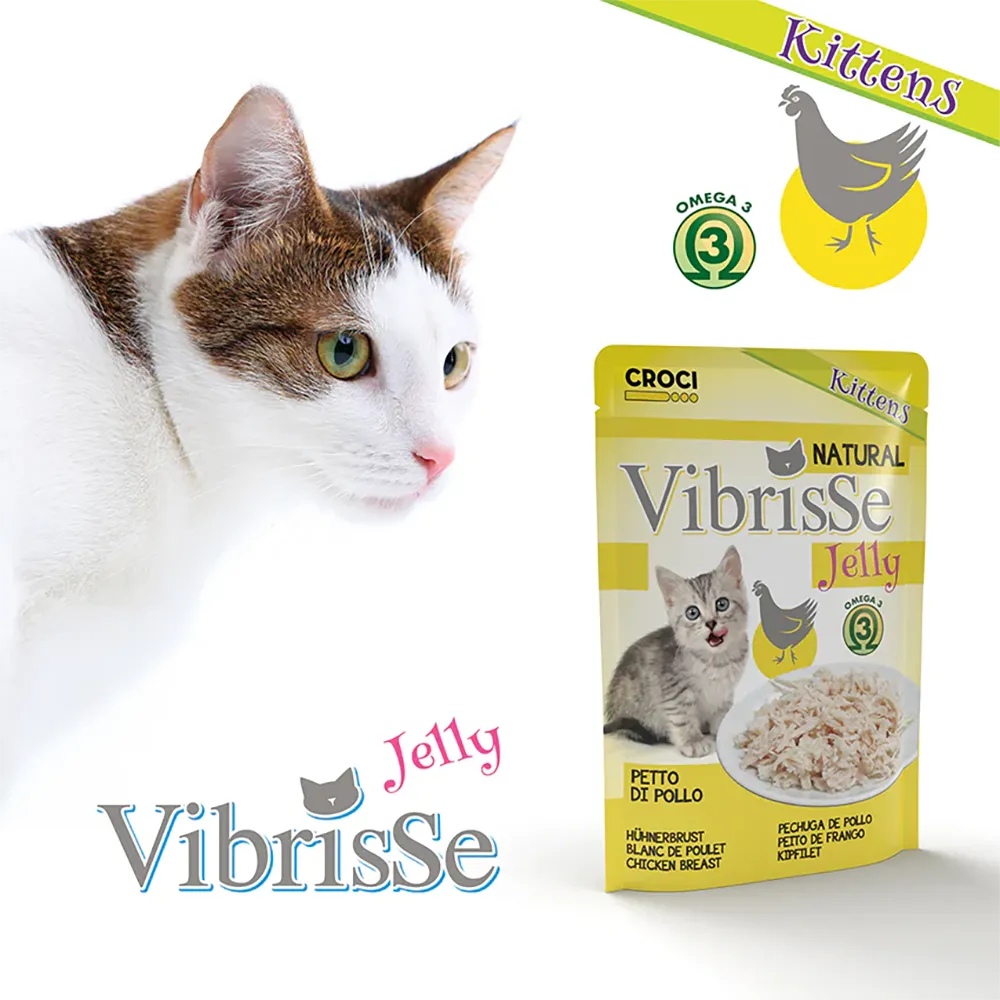 Vibrisse Jelly - Peito de Frango para Gatinhos