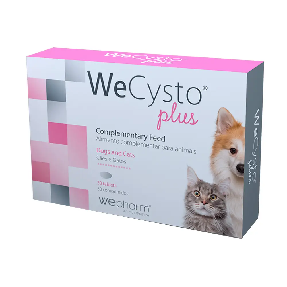 WeCysto Plus - Comprimidos para Suporte da Função Urinária para Cães e Gatos