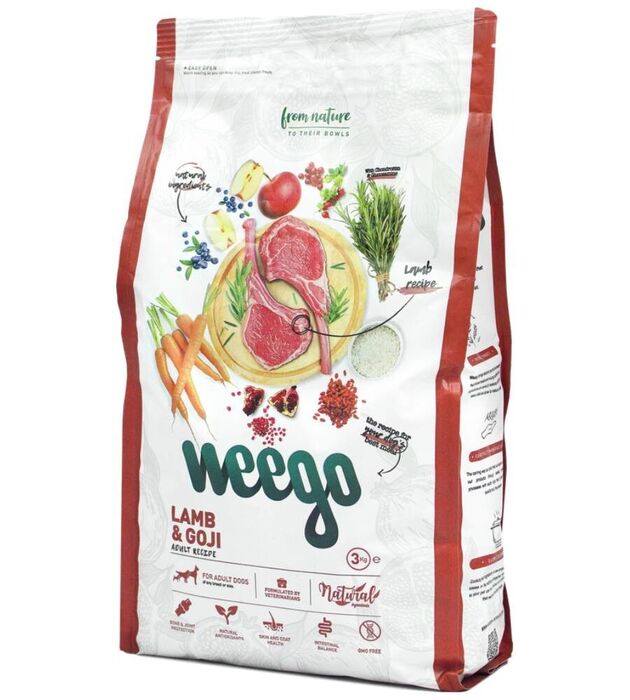 Weego Cão Adulto - Cordeiro e Goji