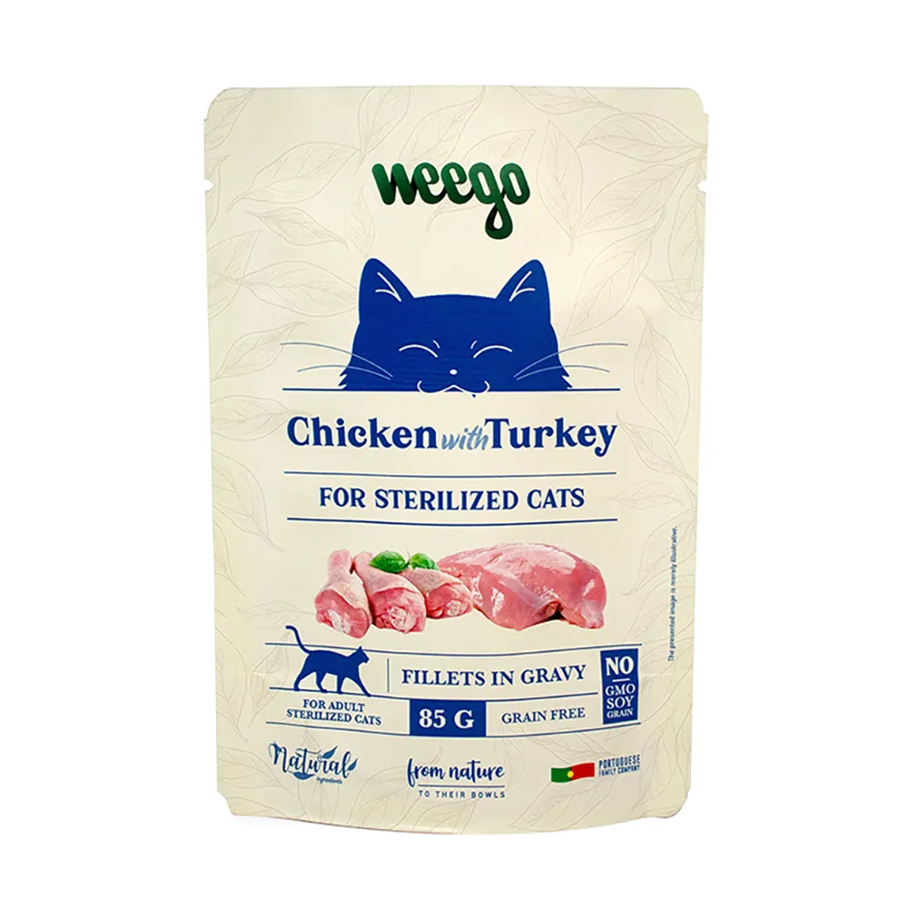 Weego Wet Cat Food Turkey for Sterilized Cats