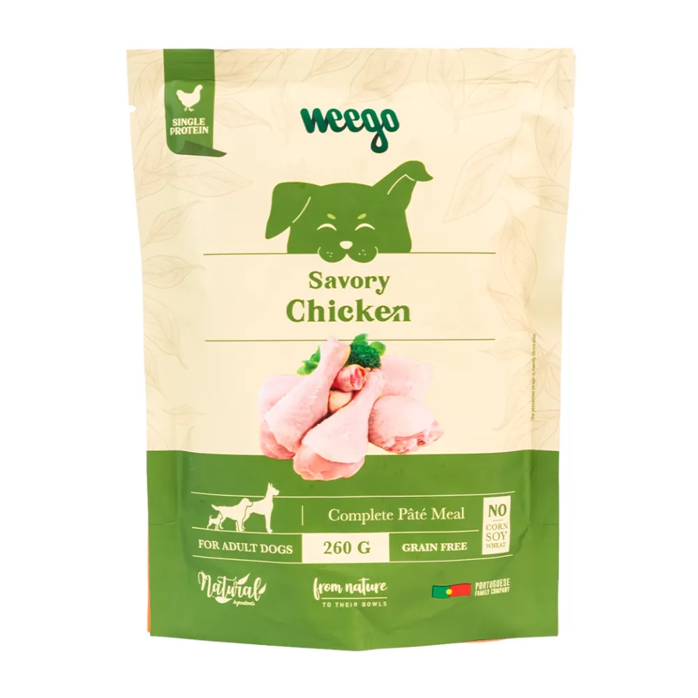 Weego Wet Dog Food Savory Chicken