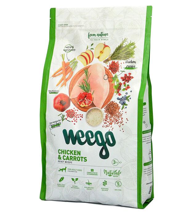 Weego Cão Adulto - Frango e Cenouras