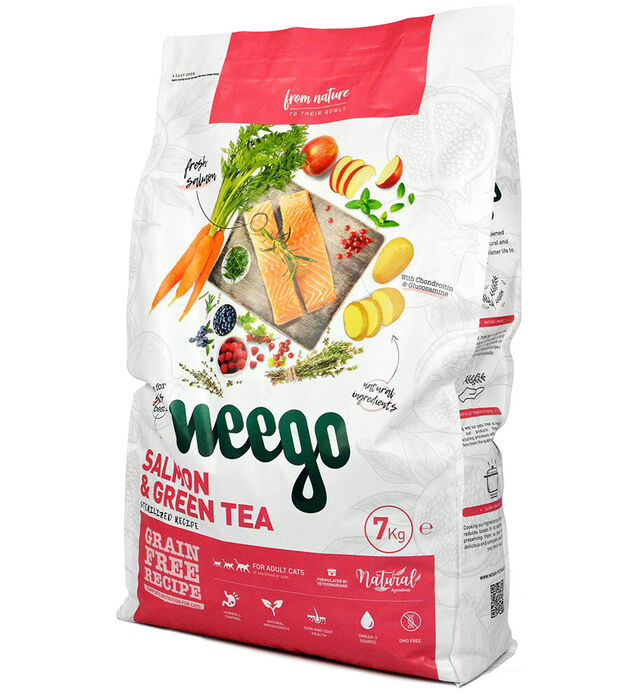 Weego Gato Esterilizado - Salmão e Chá Verde