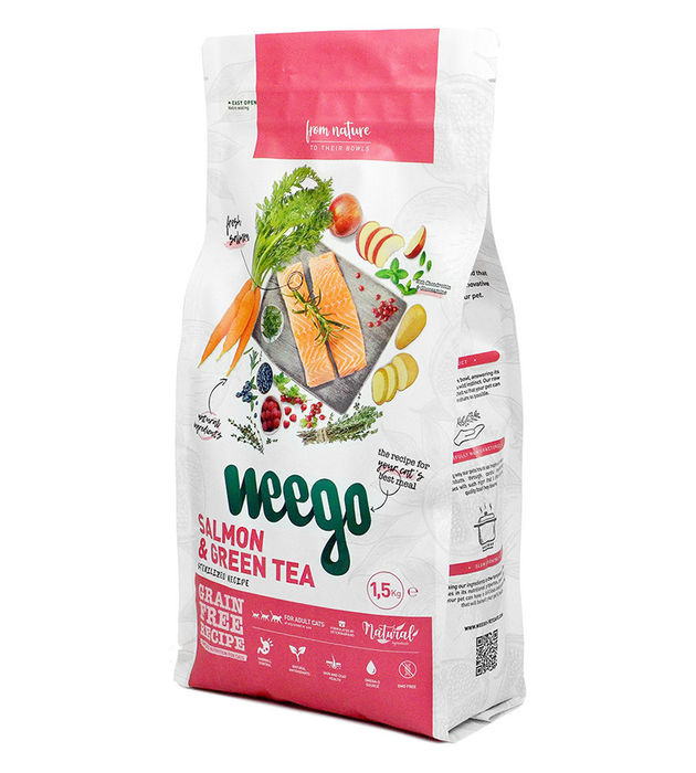 Weego Gato Esterilizado - Salmão e Chá Verde