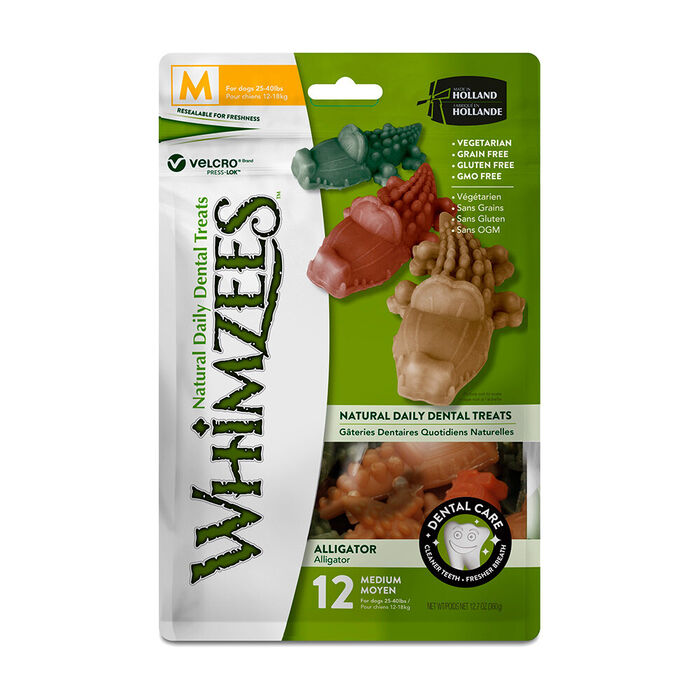 Whimzees Dental Alligator - Snack Dentário