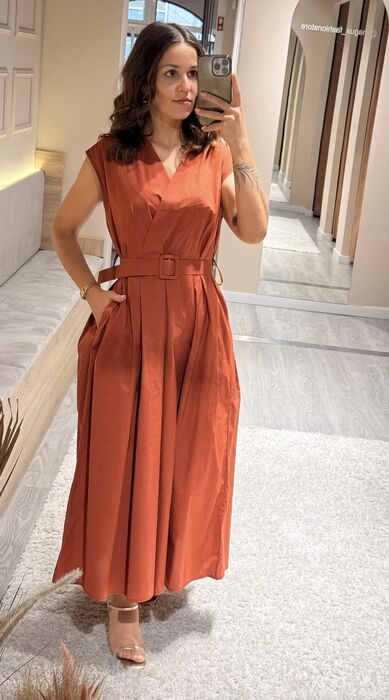 VESTIDO JULIETA - TERRACOTA