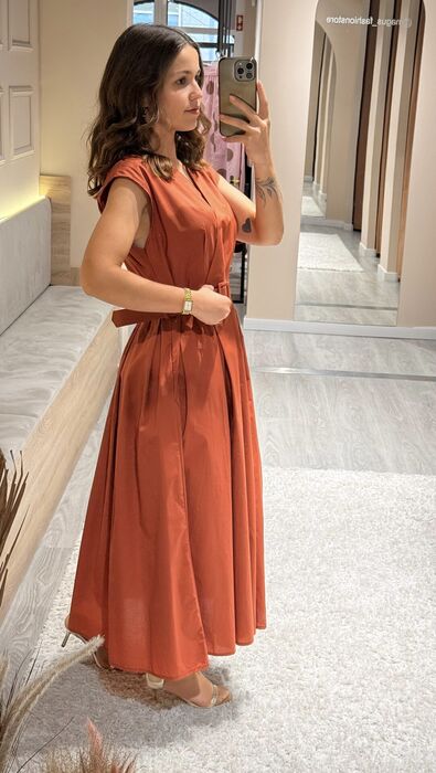 VESTIDO JULIETA - TERRACOTA
