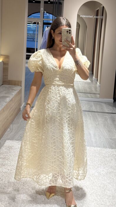 VESTIDO ALMA - OFF WHITE