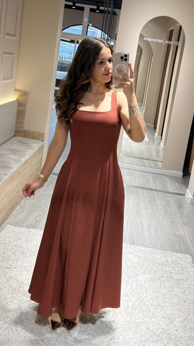 VESTIDO SABINA - TERRACOTA