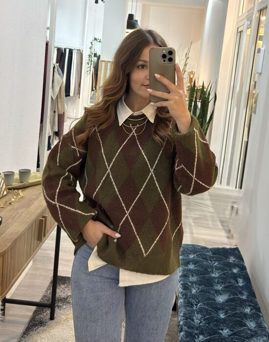CAMISOLA ARGYLE - VERDE