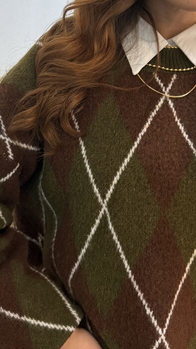 CAMISOLA ARGYLE - VERDE