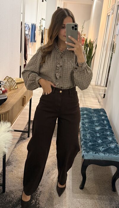 BALLON JEANS - CASTANHO