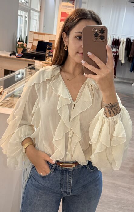 BLUSA ROMANCE CREAM