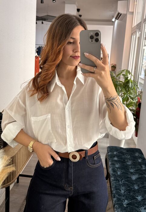 CAMISA BRANCA - TECIDO LEVE (OVERSIZE)