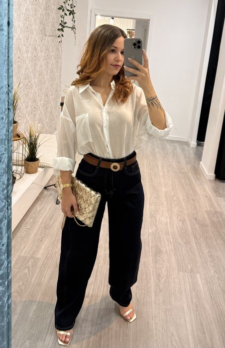 CAMISA BRANCA - TECIDO LEVE (OVERSIZE)