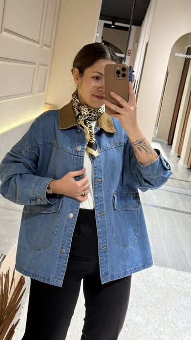 CASACO JEANS OVERSIZE