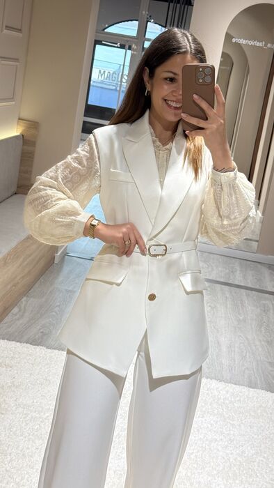 COLETE ELEGANCE - BRANCO