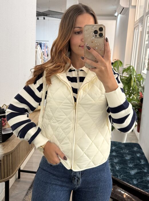 COLETE ACOLCHOADO - OFF WHITE