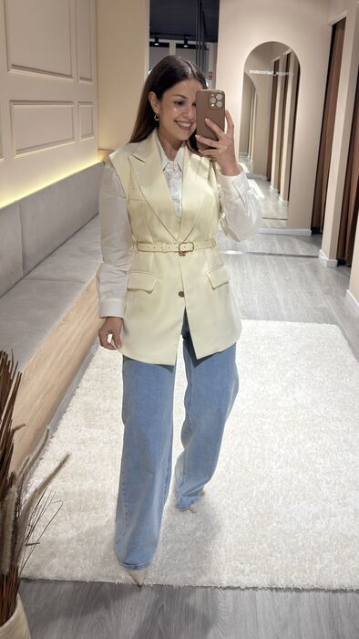 COLETE ELEGANCE - AMARELO